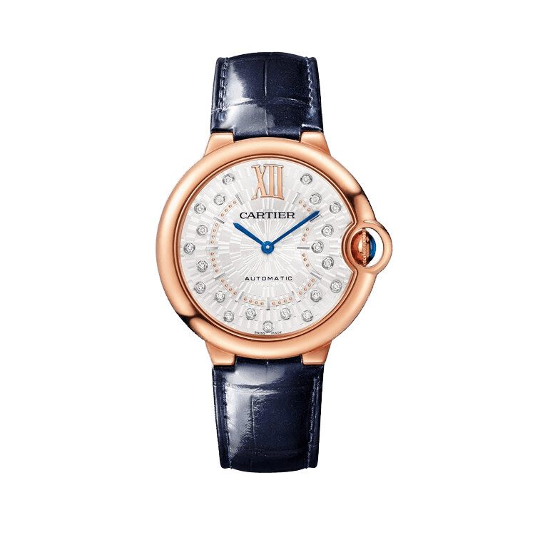 Cartier Ballon Bleu Medium White Leather 36mm