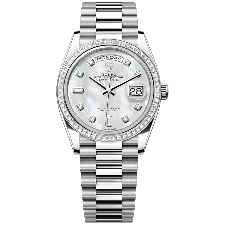 Rolex Day-Date Mother of Pearl Platinum 36mm