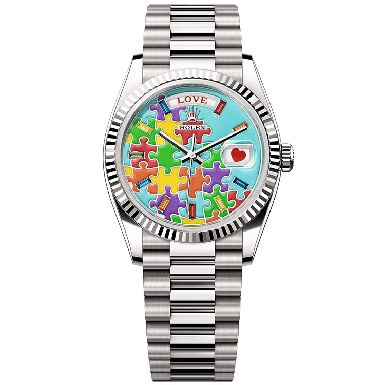 Rolex Day-Date Blue White Gold 36mm