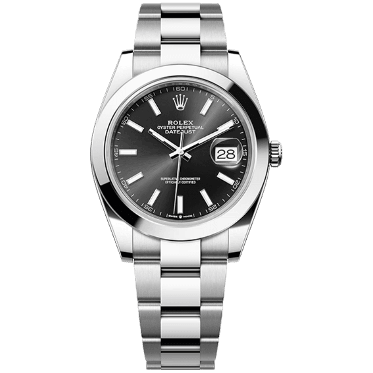 Rolex Datejust Black Steel 41mm