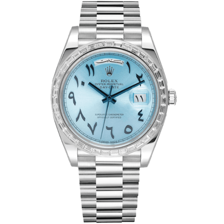 Rolex Day-Date Blue Platinum 40mm