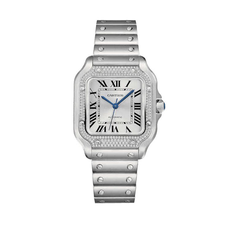 Cartier Santos De Cartier Silver Steel 35.1mm