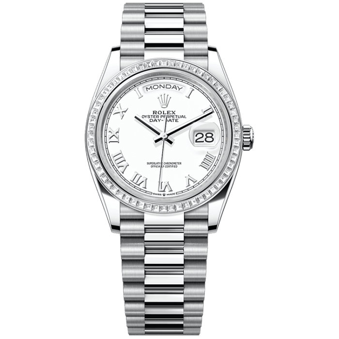 Rolex Day-Date White Platinum 36mm